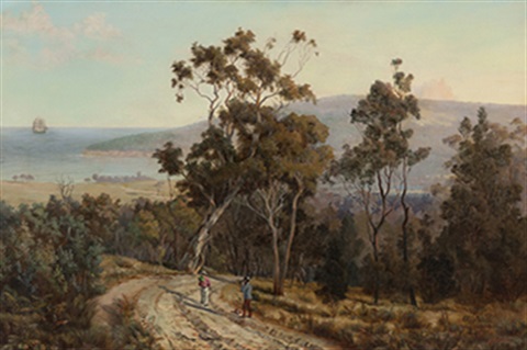 Henry Reilly, Mount Martha from Dromana, 1875